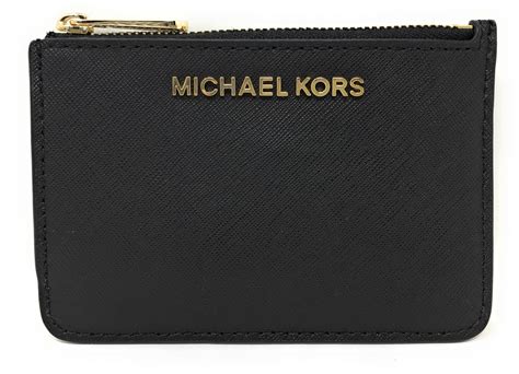 michael kors mini zip wallet|Michael Kors black zipper wallet.